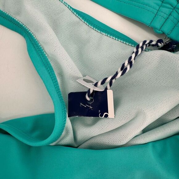 NWT Sonnet Shores Turquoise Tankini Size 16W XL Ruched Hi Waisted Bottoms - Picture 10 of 16